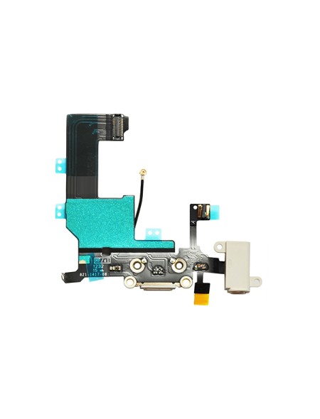 Flex conector carga iPhone 5 blanco