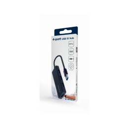 Hub 4 Puertos Usb 3.0 / USB / Gembird / Negro / UHB-U3P4-03
