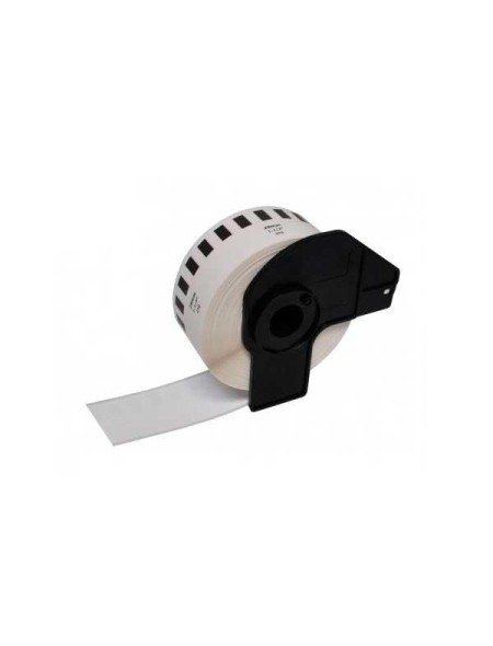 Etiquetas genéricas para BROTHER DK22210 Negro / Blanco