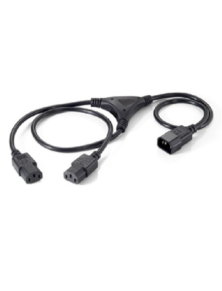 ÷ Cable alimentacion equip iec macho a 2 iec hembra 1.8m 112210